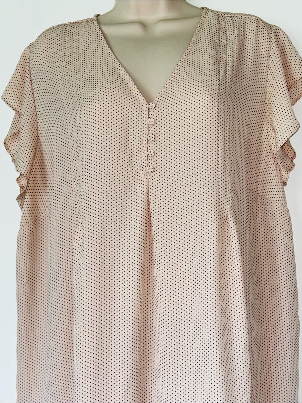 🍀3 for $25🍀 Carolina Belle pin dot chiffon blouse